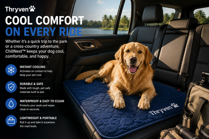 Thryven ChillNest™ Cooling Pet Mat