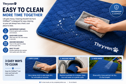 Thryven ChillNest™ Cooling Pet Mat