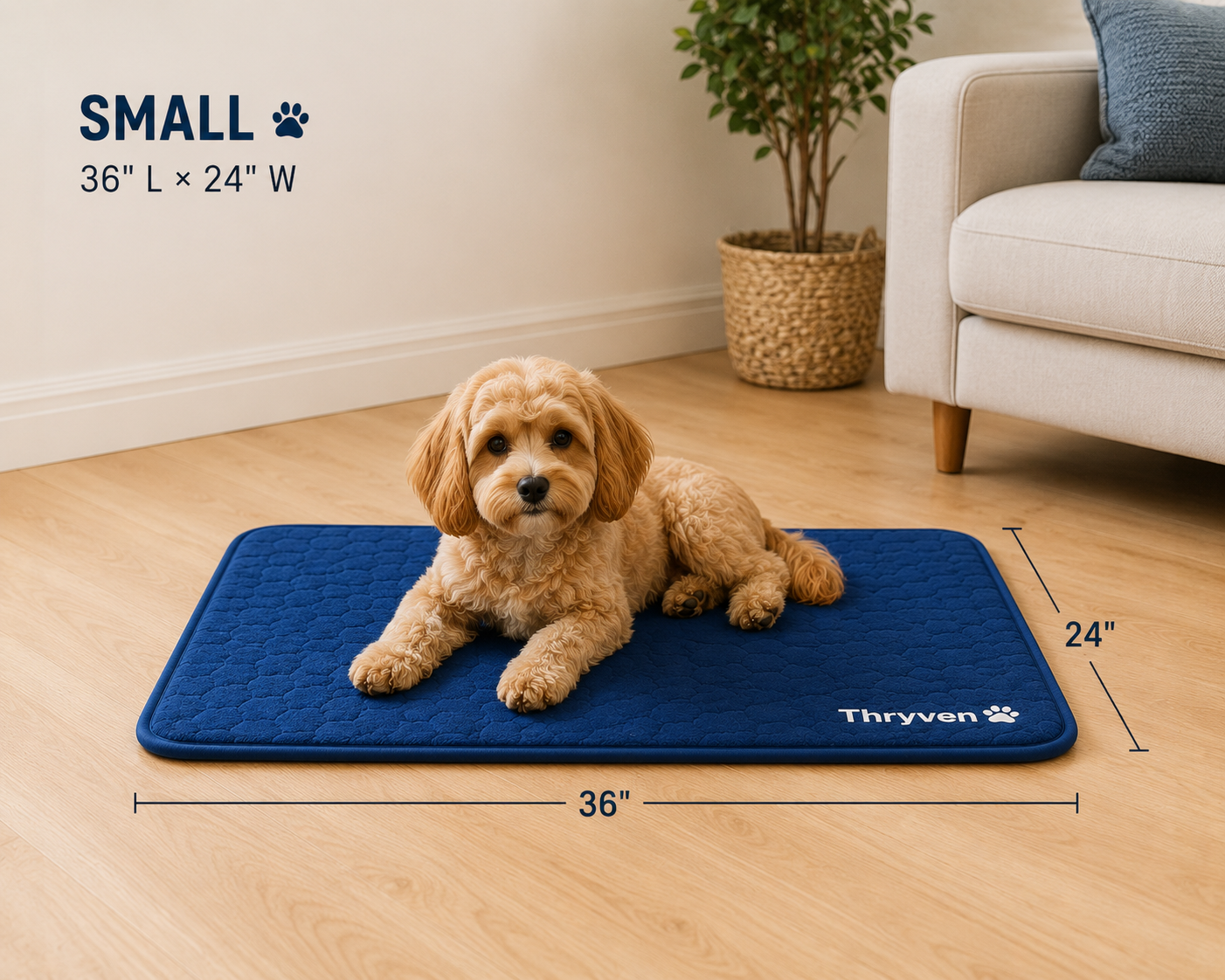 Thryven ChillNest™ Cooling Pet Mat