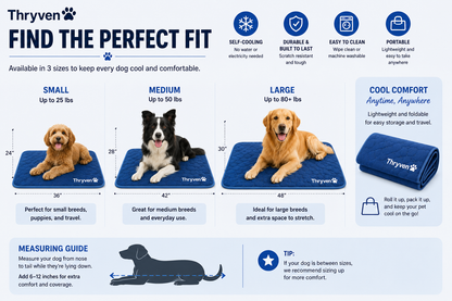 Thryven ChillNest™ Cooling Pet Mat